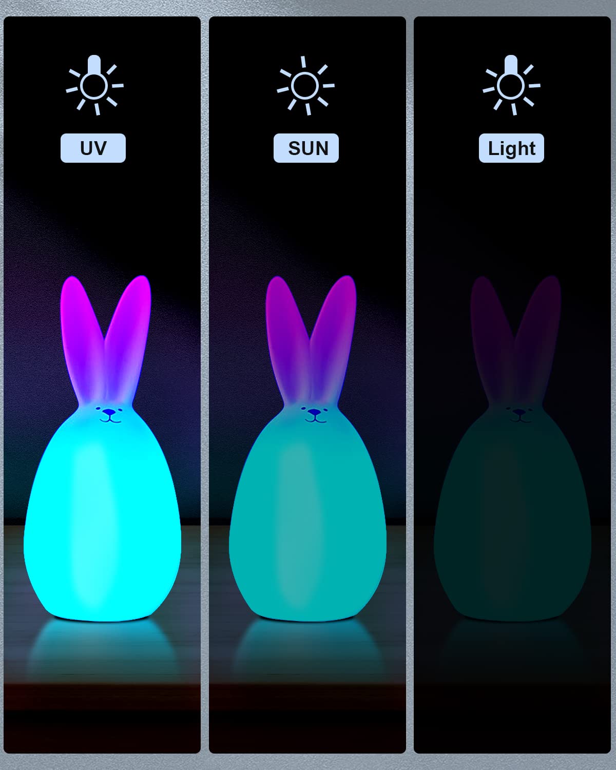 Haosegd 3D Printer Filament PLA Glow in The Dark 1.75mm 3-D Printing Materials 3 Colors Bundle Print Filiment 1.75 mm Green Blue Purple Fillament Accuracy ±0.05mm Spool Vacuum Packaging 250G X 3 Haosegd