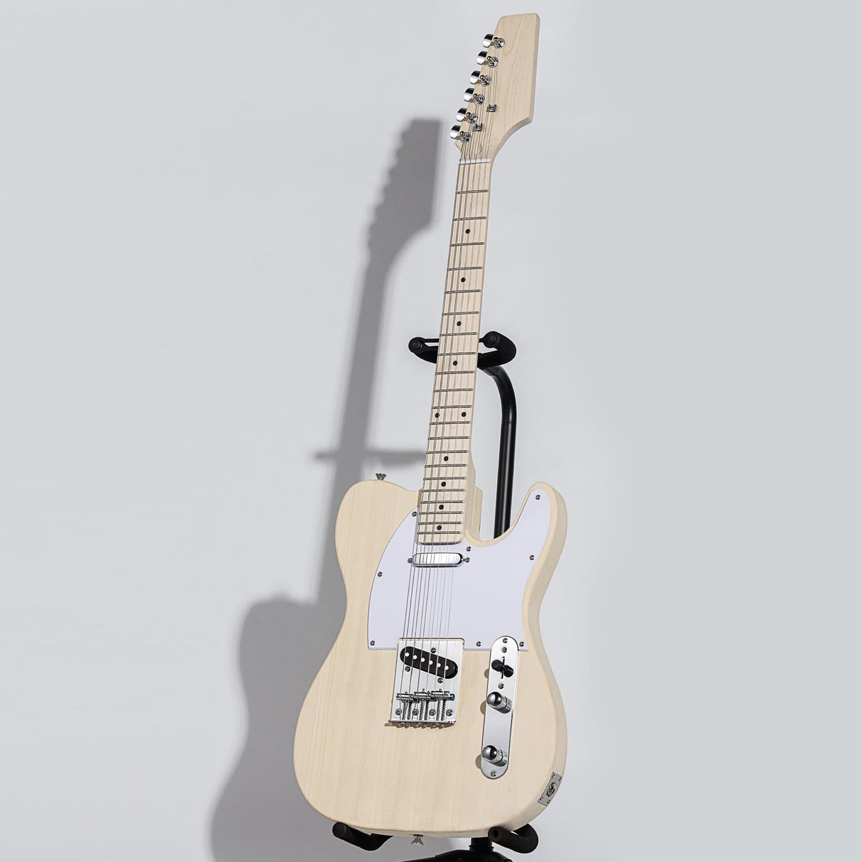 Leo Jaymz DIY TL Style Electric Guitar Kits with Poplar Body and Maple Neck - Maple Fingerboard and All Components Included(TL Poplar) Leo Jaymz