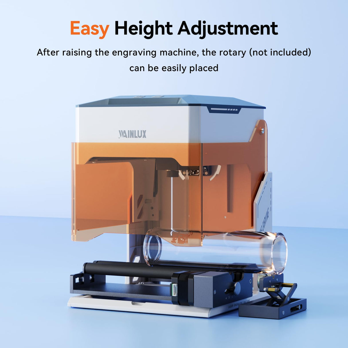 WAINLUX K10 3W Laser Engraver Machine, Mini Laser Engraving Machine for Wood Leather Silicone Paper Glass Acrylic Cloth, Grabadora Láser, Engraver Laser Class1 WAINLUXPRO