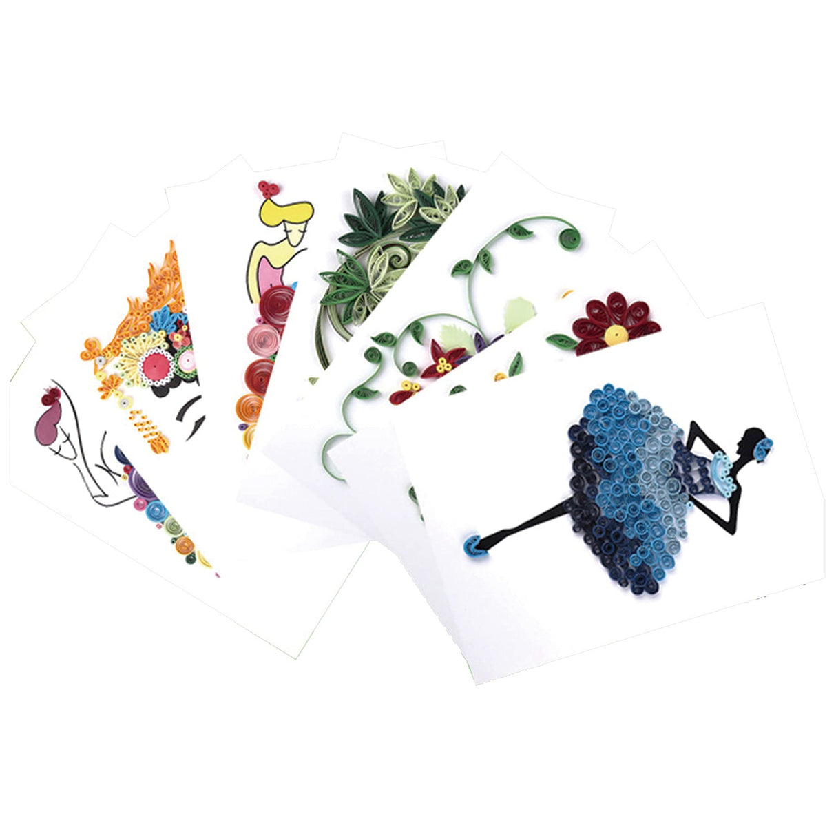 Woohome 48 PCS Paper Quilling Kit, Paper Quilling Making Drawing Design and Papers Quilling Tools for Quilling Art Paper DIY Drawing Handcraft Handmade, Home Decoration Woohome