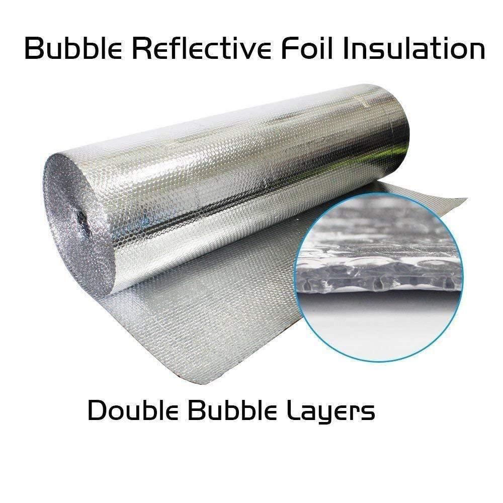 Garage Door Insulation Kit 16 Pcs Double Bubble Reflective Panels 24x48" Sheets - Double Garage Door WoodArtSupply