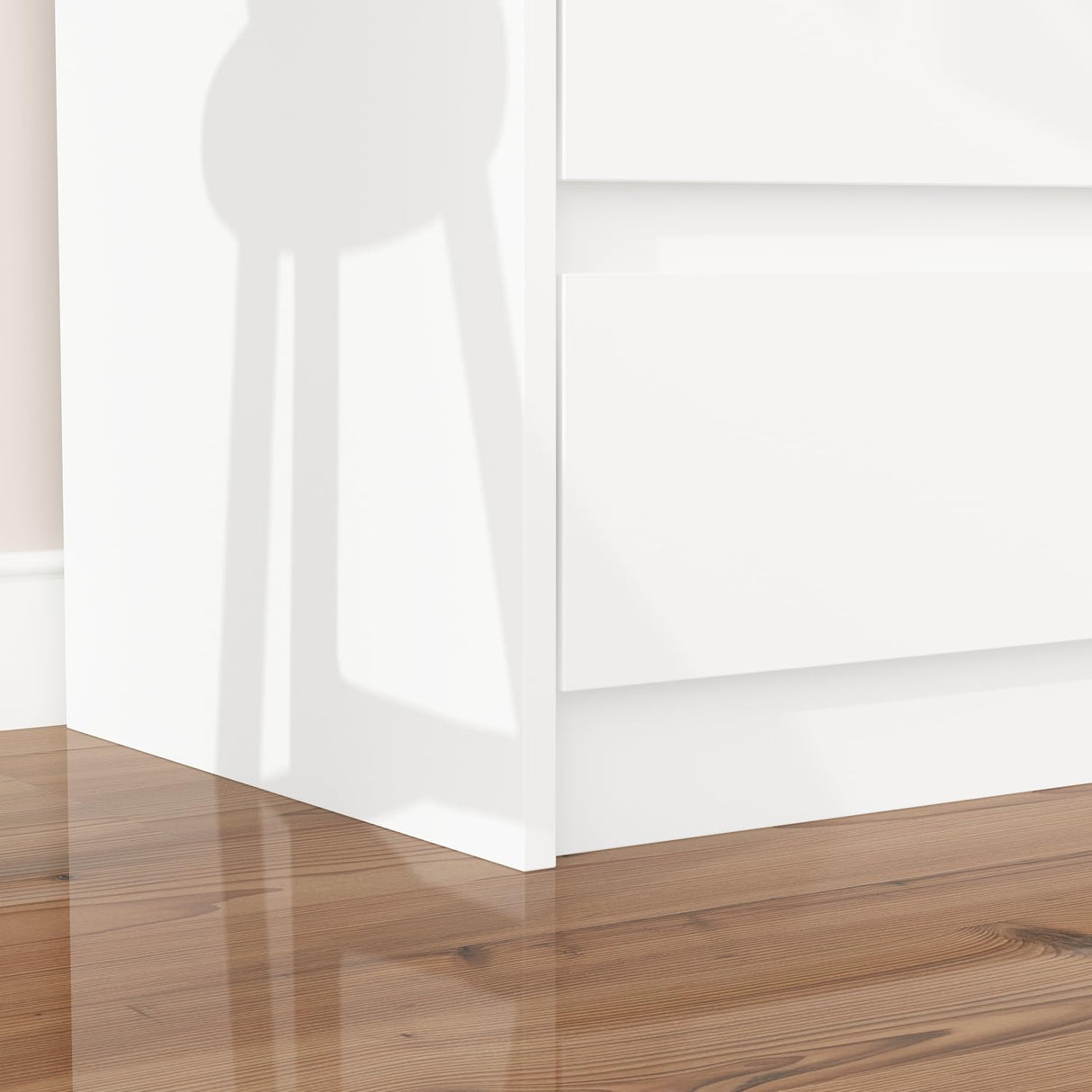 Homsee 12 Drawers Double Dresser, Modern Wood Dresser Chest of Drawers with Large Storage Space for Bedroom, White (63”L x 15.7”W x 31.9”H) Homsee