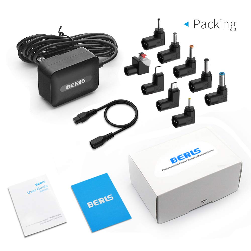 24W AC Adapter Multi Volt Replacement Switching Power Supply DC Plug Cord 12V 5V 6V 7V 8V 9V 10V 11V 13V 14V 15V 16V 17V 18V 19V 20V, Universal Adapters for Routers Speakers CCTV and LED Strip IBERLS