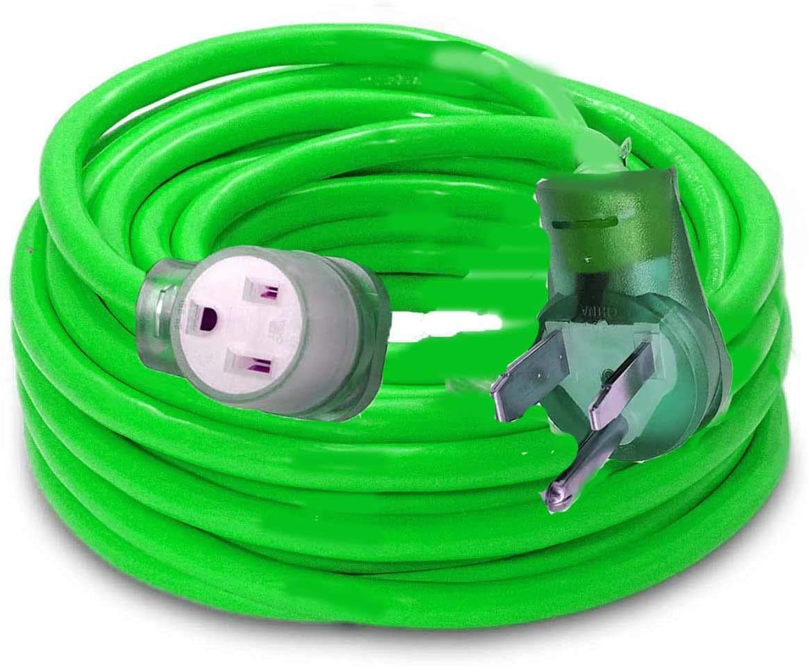 pizety Welder Extension Cord 75 ft 10,000 Watts Nema 250-Volt Welder Extension Cord 8 Gauge Lighted end 8/3 Welder Extension Cord 30 amp Plug ETL Approved (75) pizety