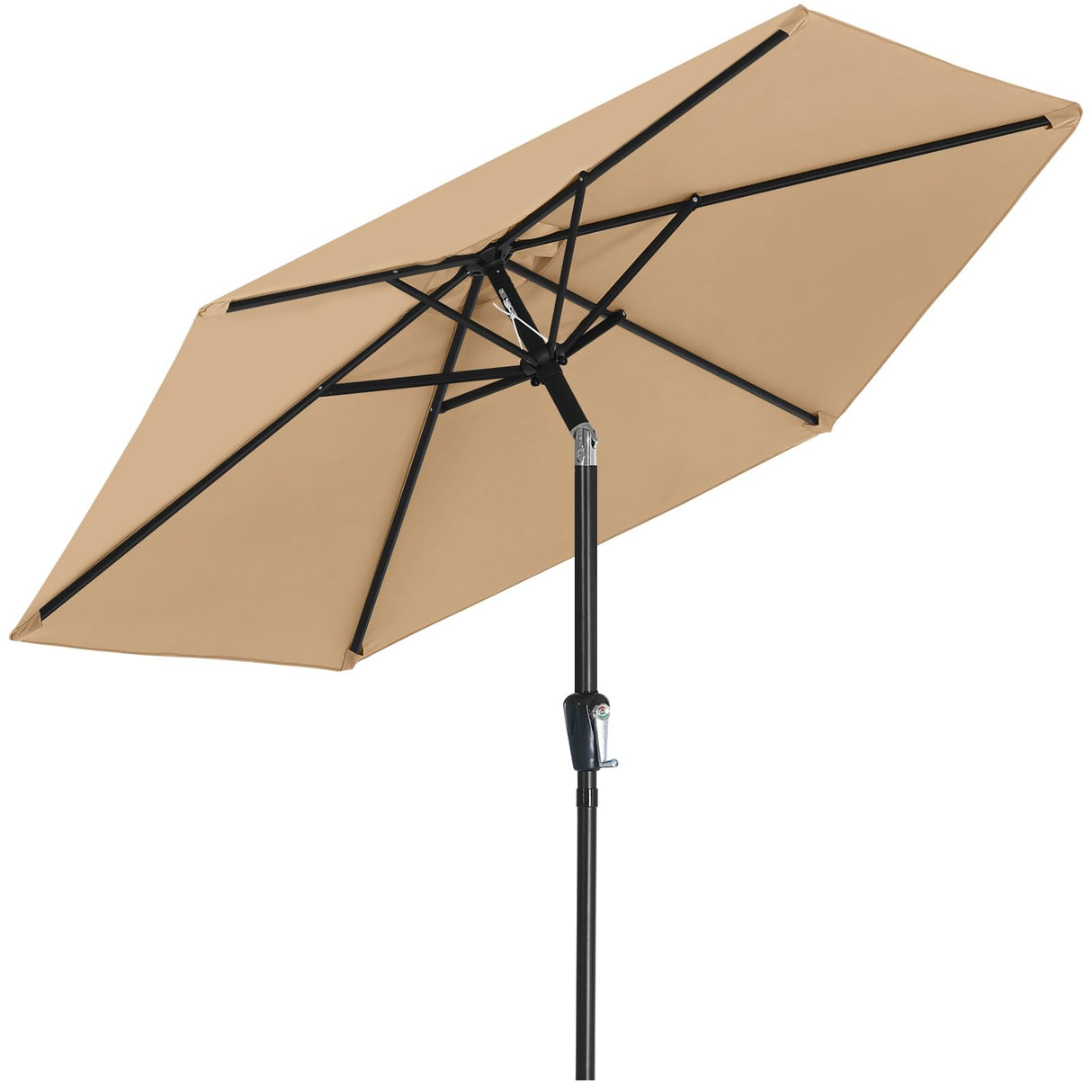 MASTERCANOPY Patio Umbrella for Outdoor Market Table (7.5ft,Khaki) MASTERCANOPY