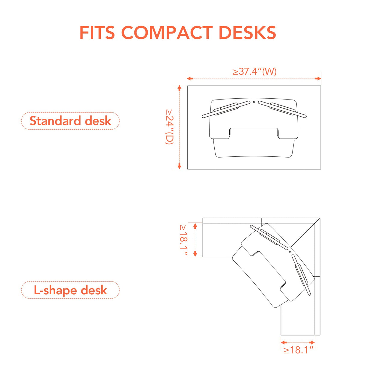 FLEXISPOT Electric Standing Desk Converter 42" Height Adjustable Desk 55 LBS Weight Capacity Motorized Stand up Desk Riser with Quick Release Keyboard Tray for Office Home FLEXISPOT