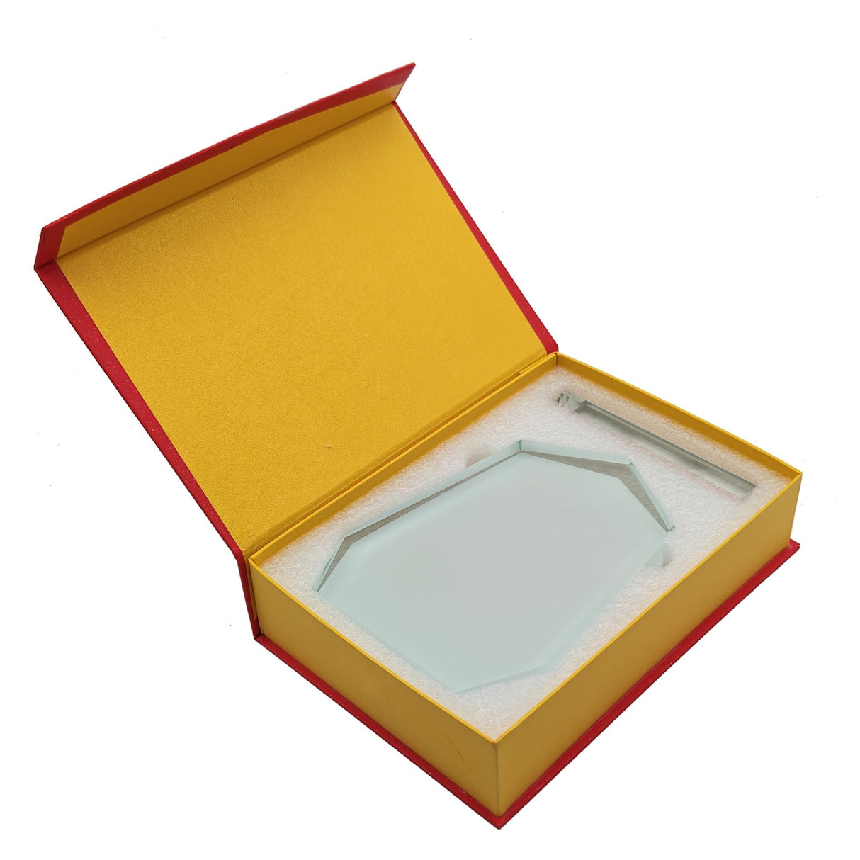 YGFRSTO Crystal Sublimation Blanks Sublimation Glass for Custom Picture Photo Frame, Award Plaque, Crystal Tabletop Decor, In-Loving Memory Sublimatin Printing Products (Peak) YGFRSTO