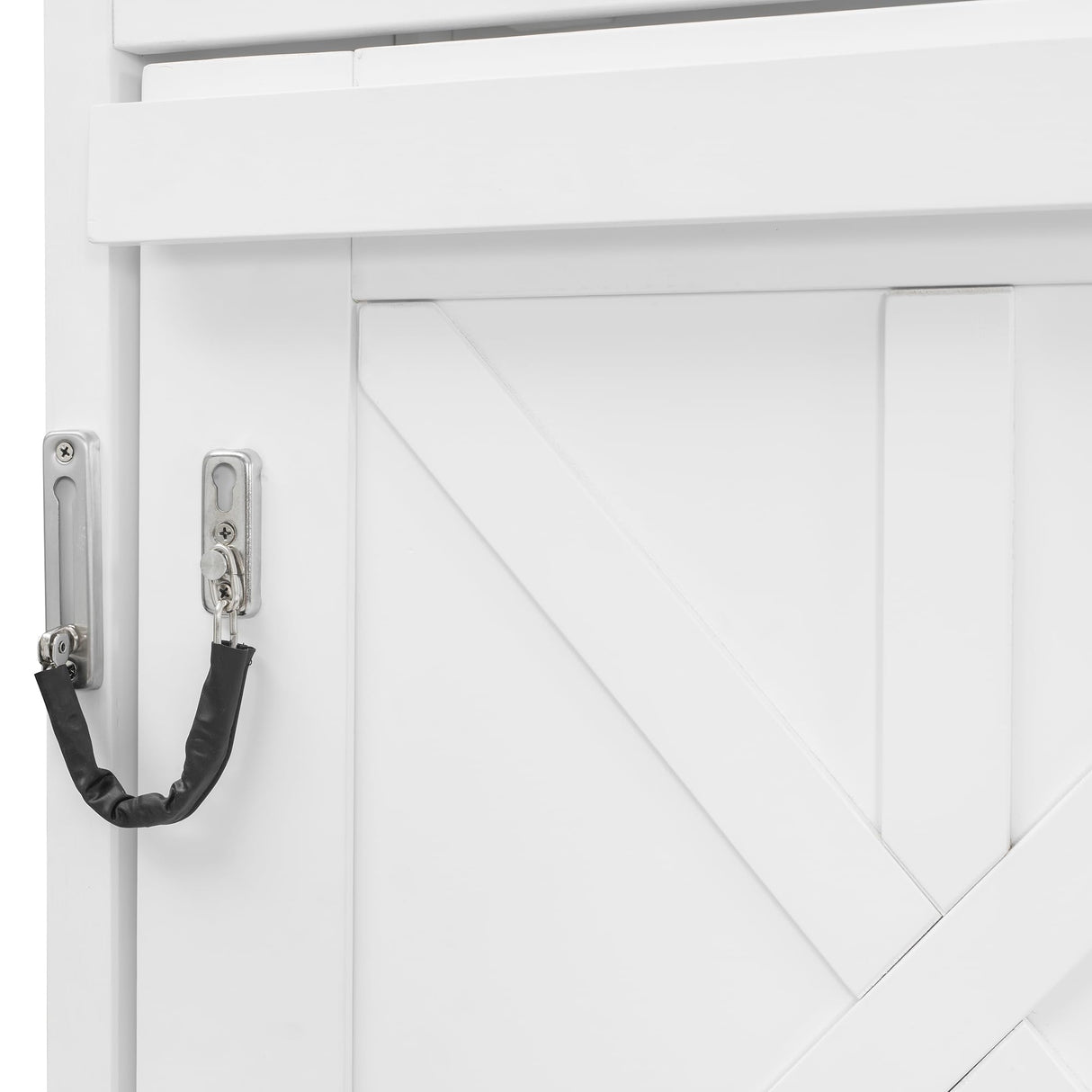 Ball & Cast Hideaway Bed Queen Size Murphy Bed with Ample Storage,Space-Saving Wall-Mounted Design Cabinets Bedframe w/Diamond Stripes,Hydraulic Lift System,for Apartment,White Ball & Cast