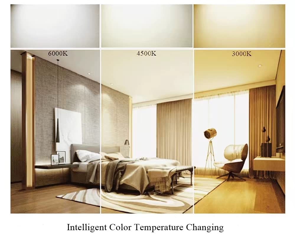 Ledytech 3.93'' LED Retrofit Light Kit for Ceiling Flush Light Ceiling Fan Light Replacement Panel PCB 18W Color Temperature Adjustable 3000K 4500K 6000K 2200LM 120V CRI90 Dimmable Ledytech