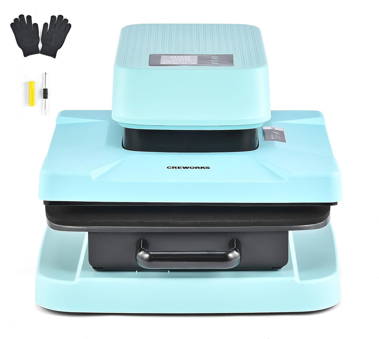 CREWORKS Auto Heat Press Machine for T Shirts, Smart 15x15 Inch T Shirt Press Machine with Auto Press Release, Professional Digital Automatic Heat Press Sublimation Fast Even Tshirt Printing Machine CREWORKS