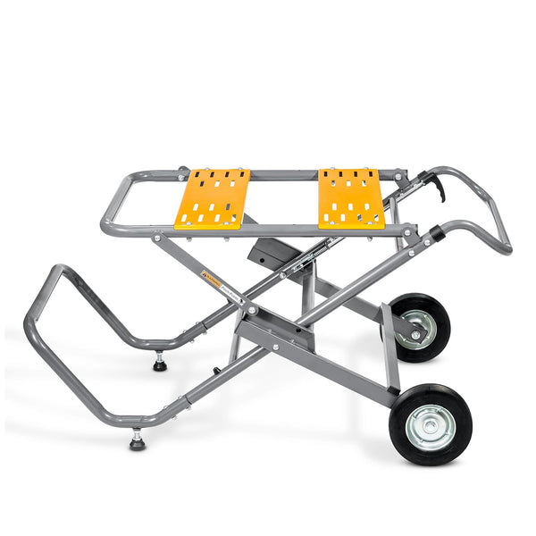 POWERTEC Table Saw Stand with 8-Inch Jobsite Wheels, Upright Folding D ...