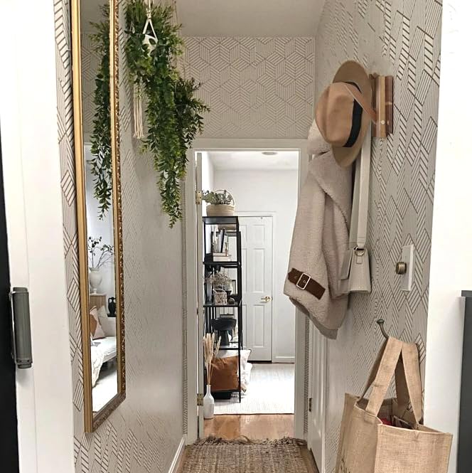 KYIAANY Coat Rack Wall for Farmhouse: Wood Rustic 6 Hooks Mount 10.4inch Retractable Wall Mounted for Small Spaces Entryway Hallway Bathroom for Hanging Jacket Towel Backpack Bag KYIAANY