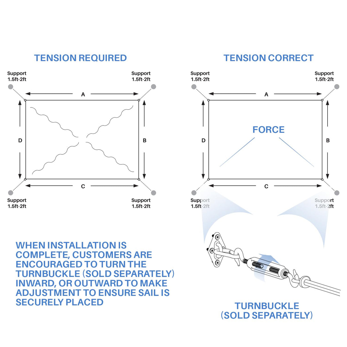 E&K Sunrise 18' x 18' Sun Shade Sail Straight Edge Rectangle Canopy Shade Cover with D-Ring Grommets UV Block for Outdoor Pergola Backyard Garden Patio Deck (Beige) E&K