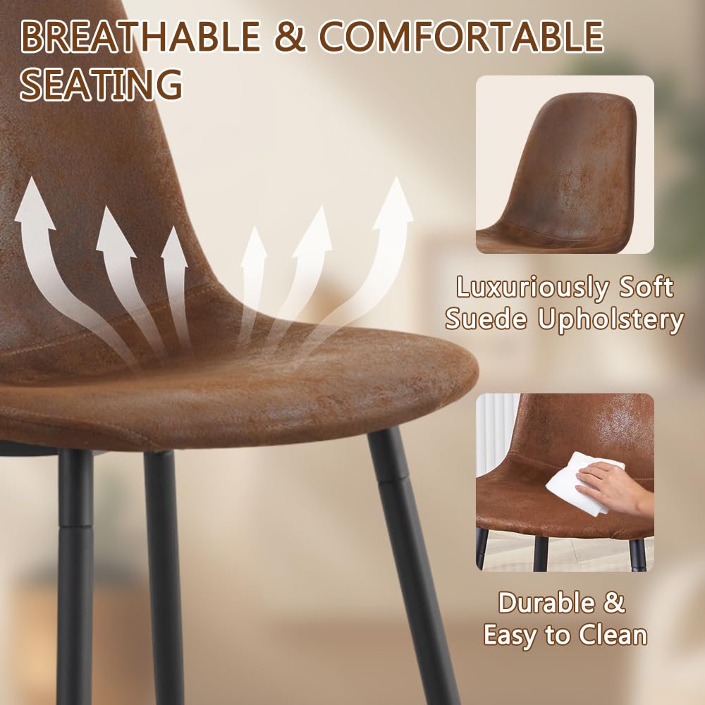 UELKS 86.6" Dining Table Set for 10, Modern 11 Piece Wood Kitchen Table and Chairs Set, Large Rectangle Dining Table with 10 Suede Upholstered Chairs, Perfect for Family Gatherings and Dining Room UELKS