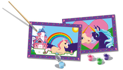 Ravensburger Magical Unicorns Paint by Numbers Kit for Kids - 23558 - Painting Arts and Crafts for Ages 5 and Up