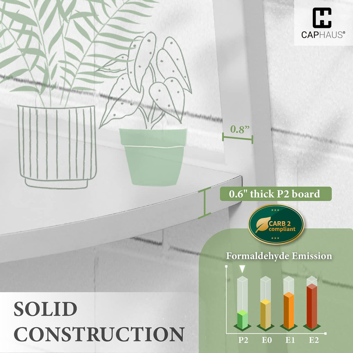 CAPHAUS Tall Corner Shelf Stand, 5-Tier Display Shelves, Ladder Corner Wood Storage Plant Bookshelf with Metal Frame, Versatile Shelving Unit Bookcase for Home Office Space, White CAPHAUS