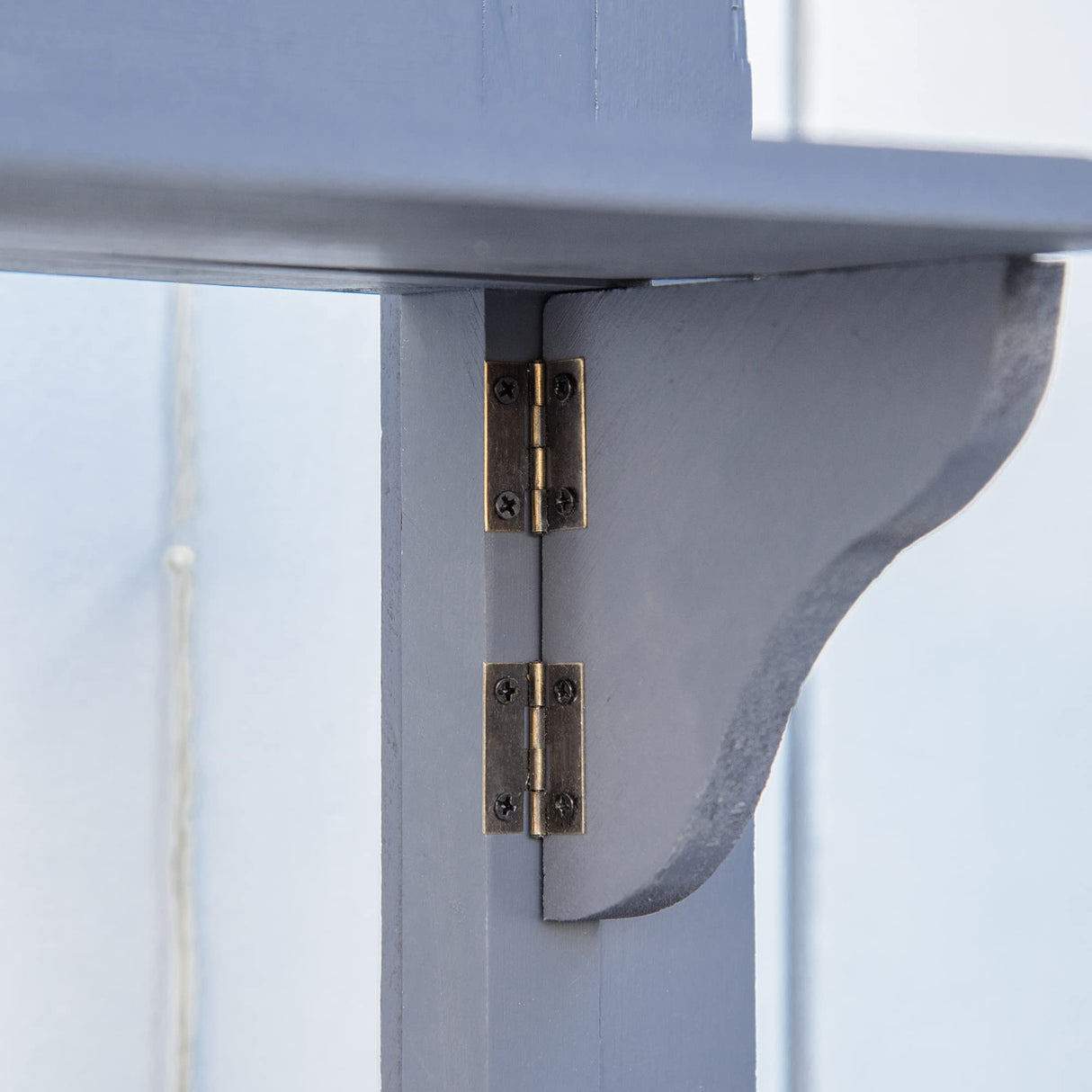 Outsunny Potting Bench Table, Garden Work Bench, Outdoor Wooden Workstation with Tiers of Shelves and Drawer for Patio, Courtyards, Balcony, Grey Outsunny