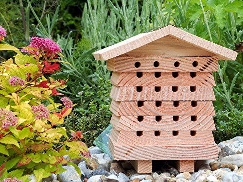 Wildlife World Interactive Wooden Bee House - Pollinator Bee Management System Wildlife World