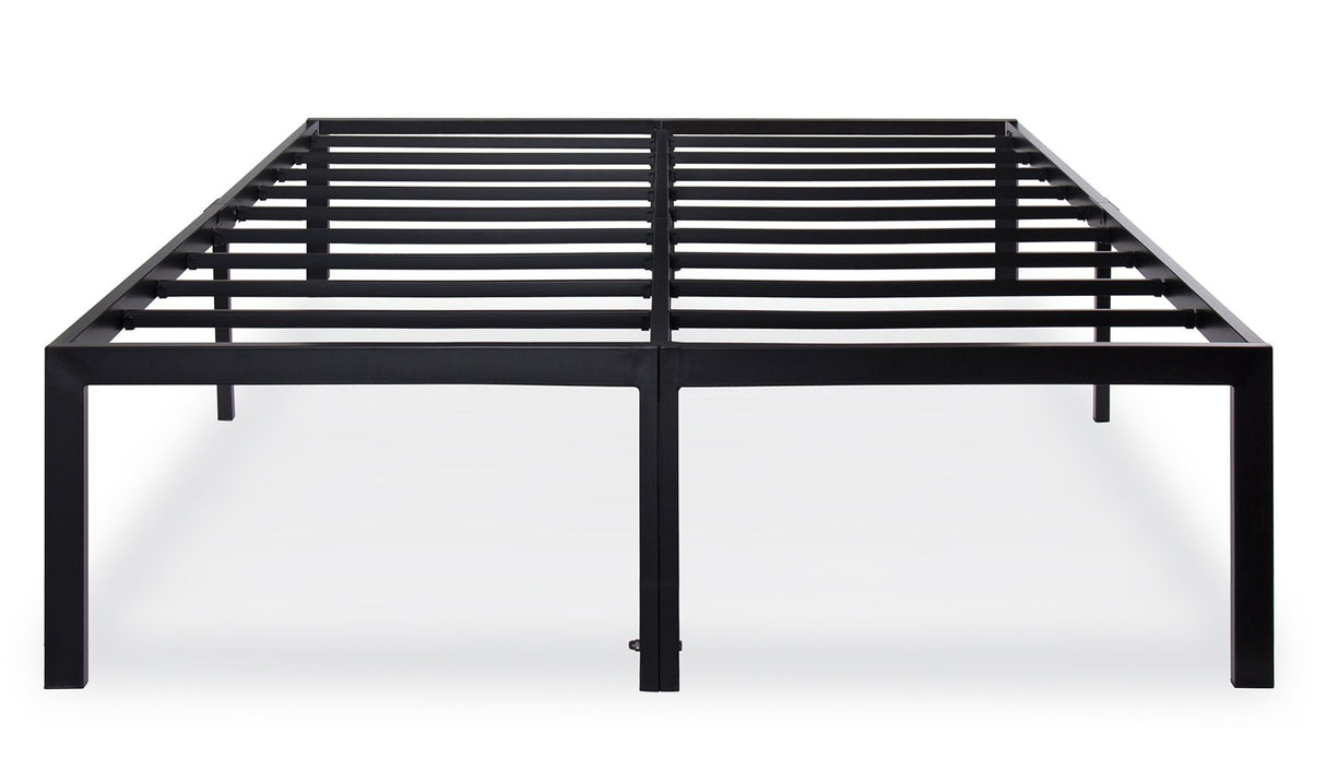 Olee Sleep 18 Inch Heavy Duty Steel Bed Frame with Anti-Slip Support & Noise-Free Assembly, King Size, Black Olee Sleep