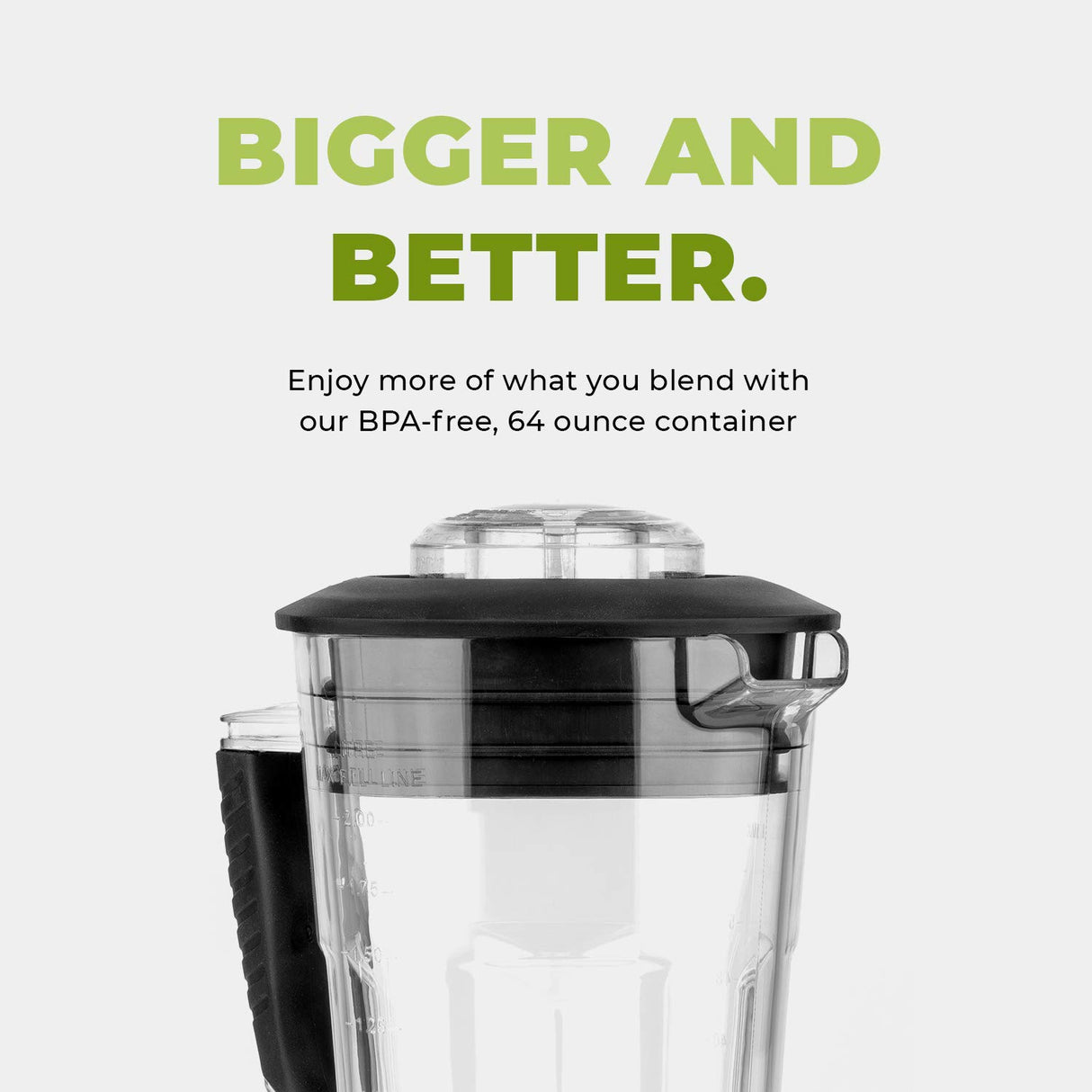 Cleanblend Commercial Blender with 5-Year Full Warranty - 1800W, 3HP, 64oz High-Performance Professional Countertop Blender with Stainless Steel Blades Cleanblend