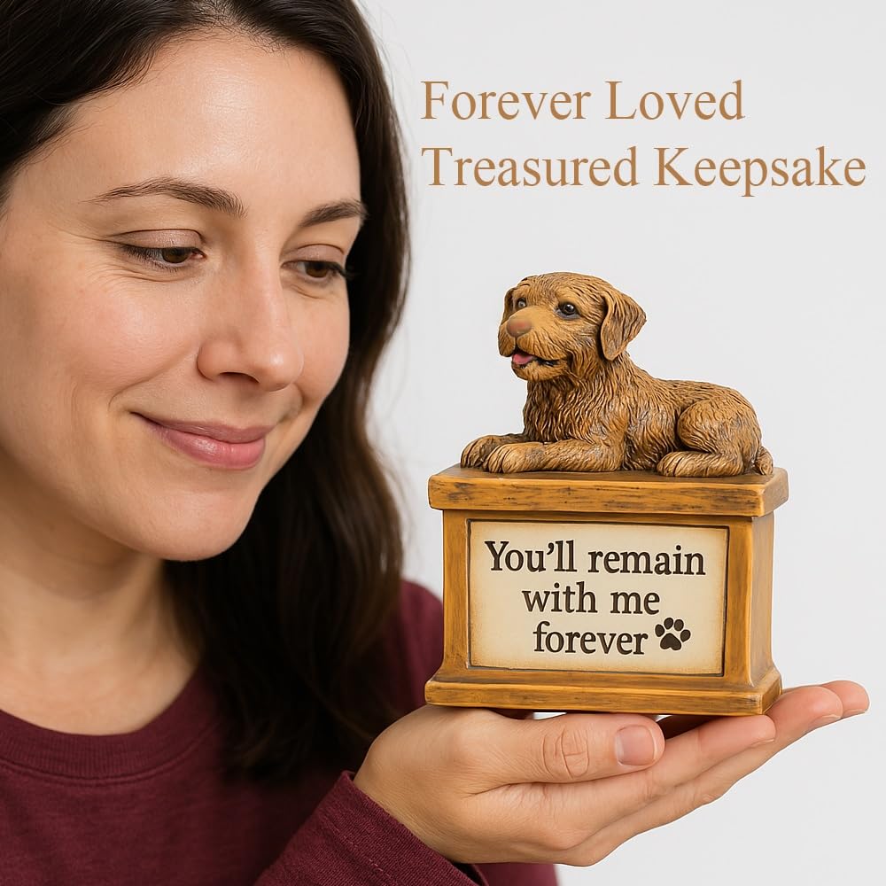 iHeartDogs Dog Memorial Keepsake Box – Pet Loss Sympathy Gift - This Urn for Ashes Feeds 5 Shelter Dogs in Honor of Your Beloved Pup iHeartDogs