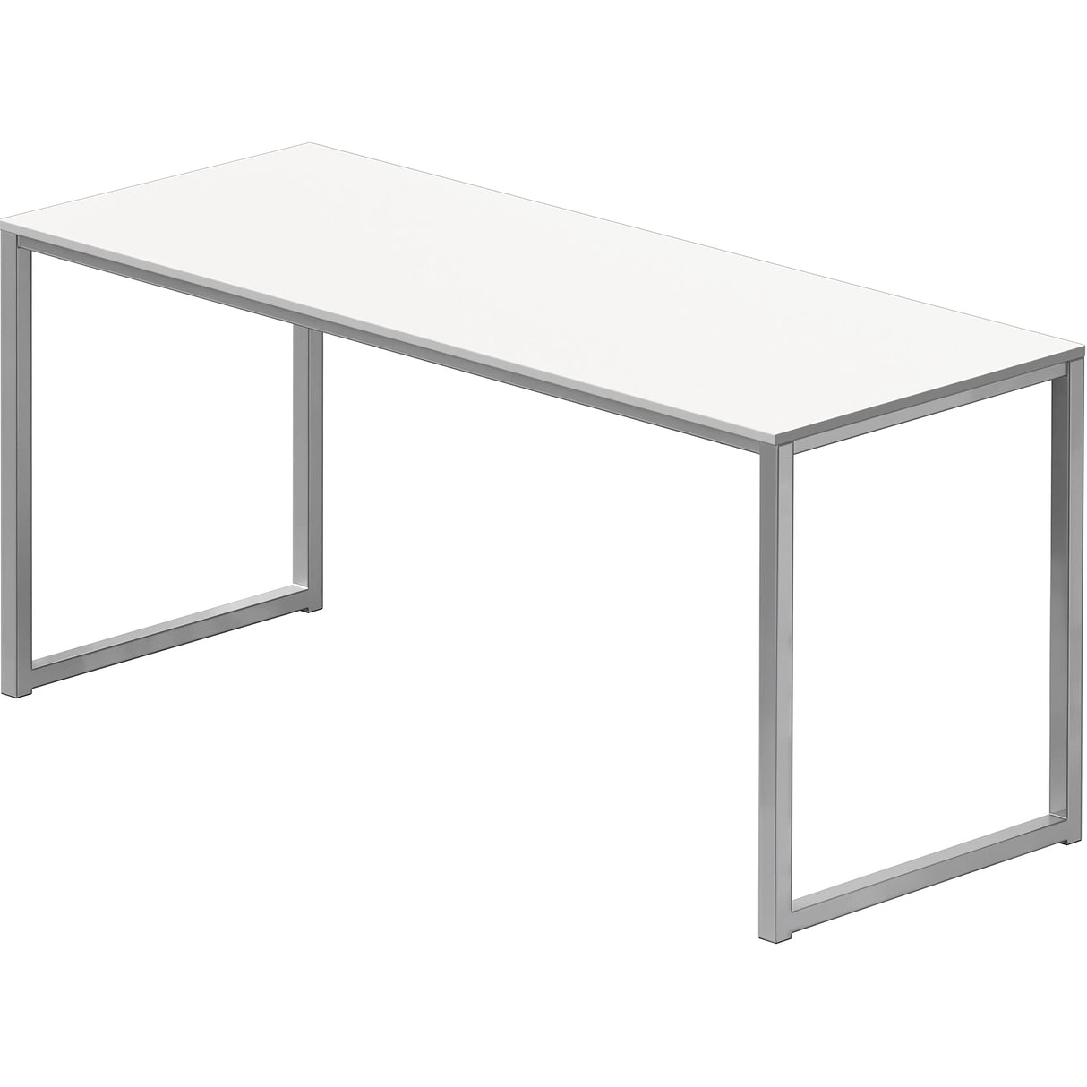 SHW Home Office 55-Inch Computer Desk, 24" Deep, White SHW