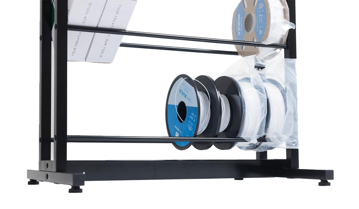 3D Printer Filament Storage Rack 6 Tier Shelves for Filament, Holds 54 Spools of 1 Kilogram Filament (1 Kilogram x 9 Spools x 6 Shelves) WoodArtSupply