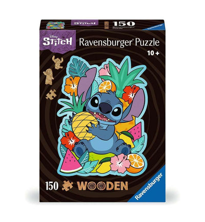 Ravensburger - Disney Wooden Stitch Puzzle, Wooden Puzzle, Gift for Adults and Children 10+ Years, 15 Figures, 150 Pieces, 20x25cm