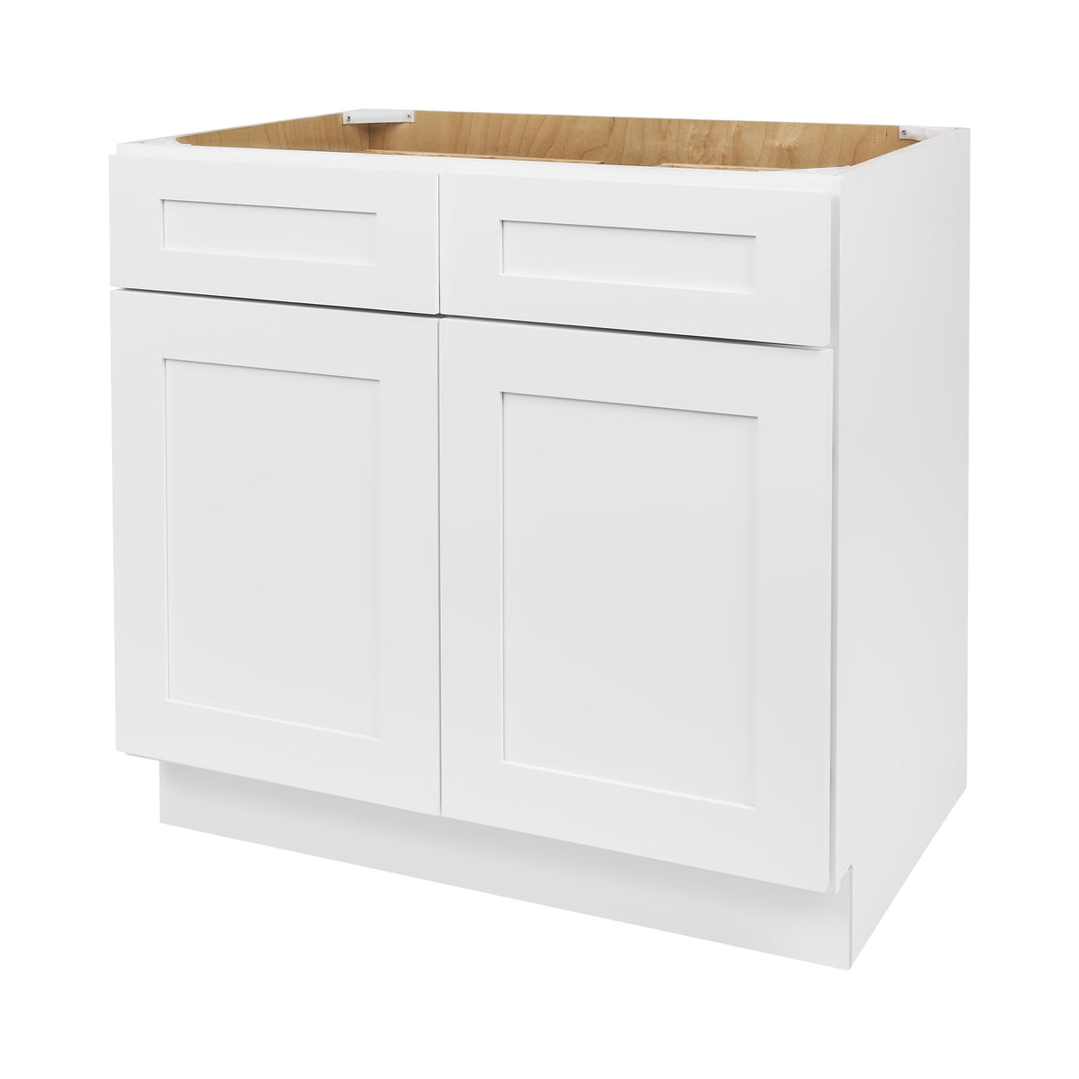 ONESTOCK White Shaker Bathroom Vanity Cabinet Sink Base, Ready to Assemble Bathroom Organizer, Bathroom Storage - 30" W x 21" D x 32" H ONESTOCK
