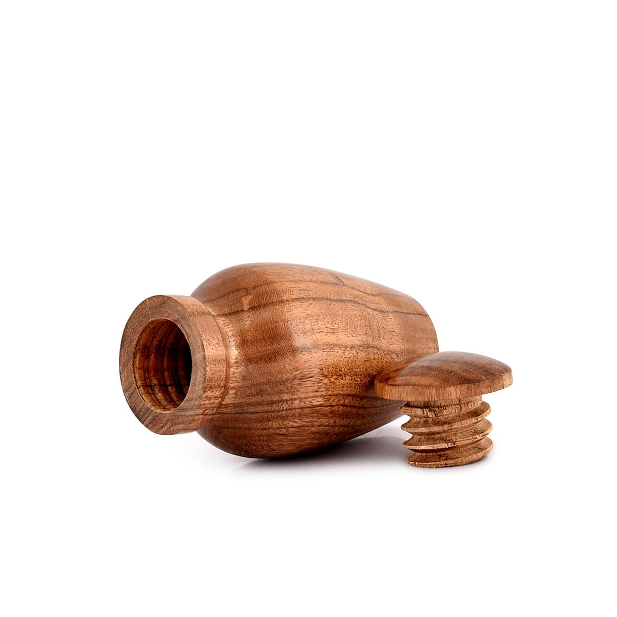 NIRMAN Decorative Urns Acacia Wood Urns for Human Ashes Beautiful Wood Urns for Human Ashes Adult Funeral Ashes Urns for Adults (2.75" x 2.75" x 5") NIRMAN