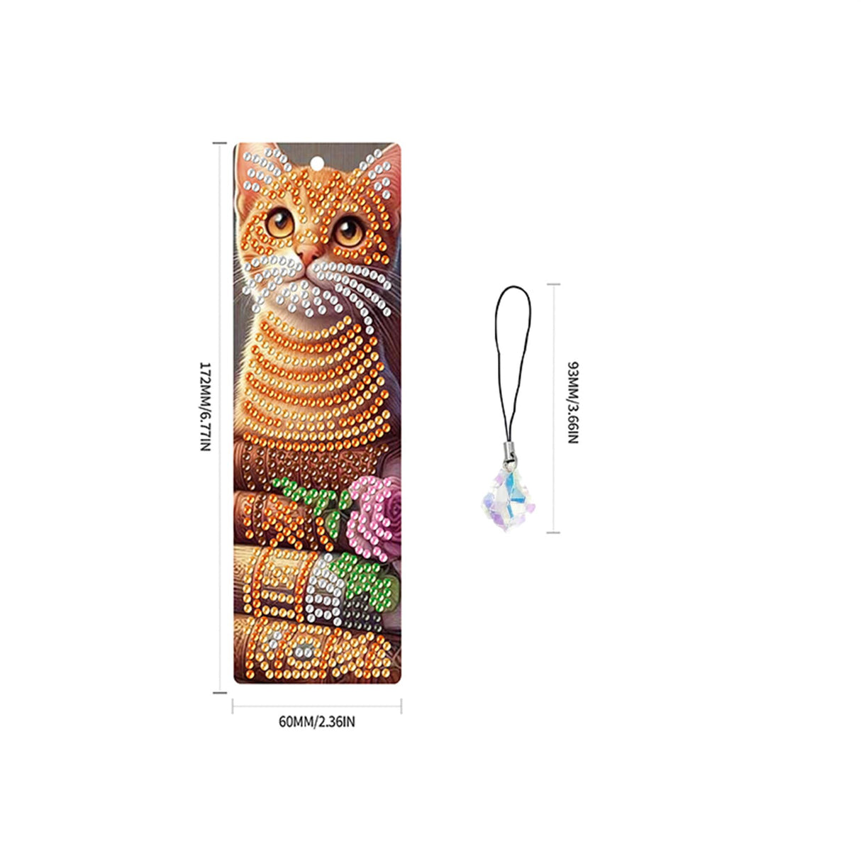 4pcs Cat Diamond Art Bookmarks,Diamond Painting Bookmarks Kits for Adult,DIY Gem Art Small Crafts with Rhinestone Tassel,Paint by Diamonds for Graduation Birthday Reader Gifts. (cat) NDNXYXGS