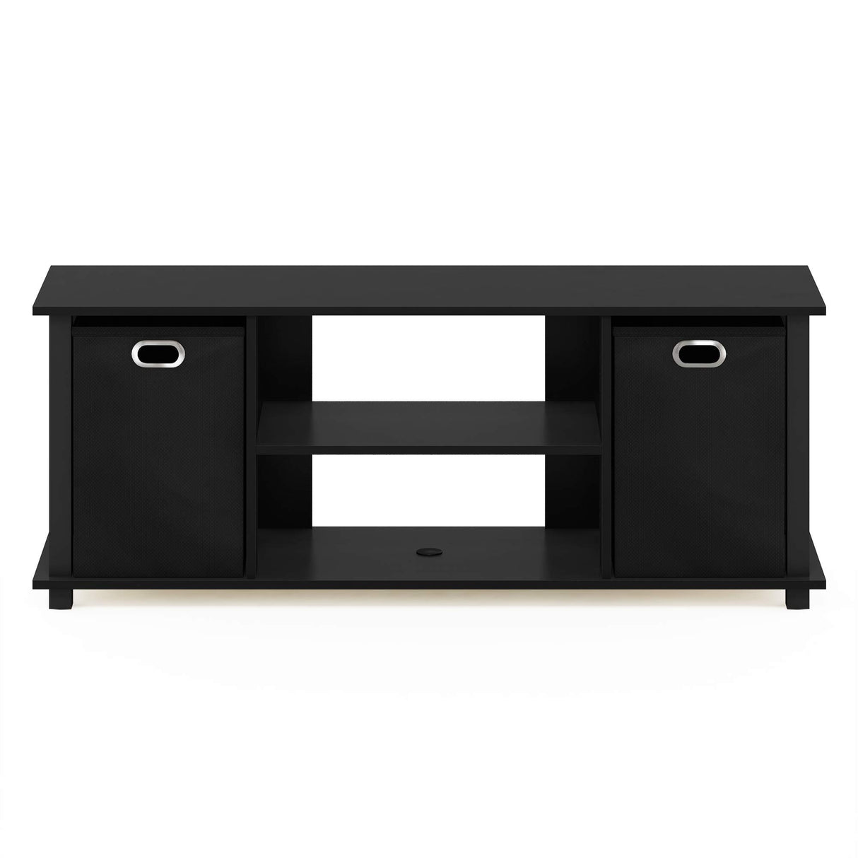 Furinno Econ Entertainment Center, Black/Black Furinno