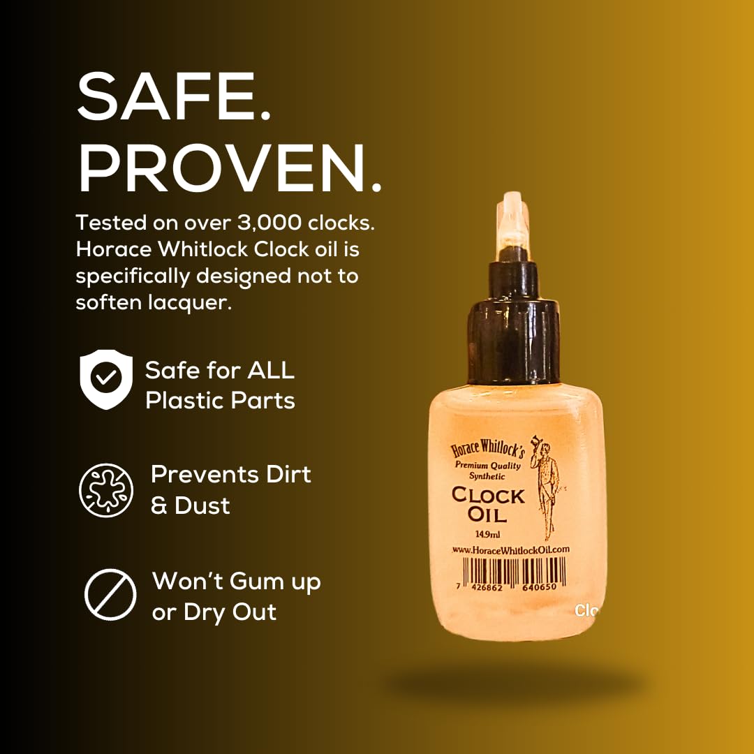 Horace Whitlock's Clock Oil 100%Synthetic Clock Oil Horace Whitlock