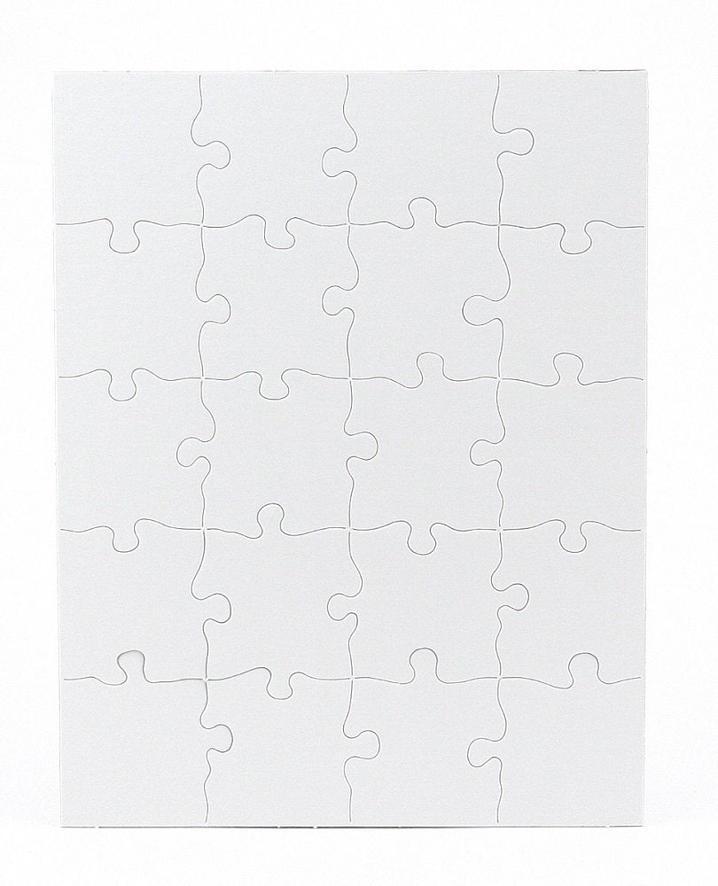 12 Blank Jigsaw Puzzles – 10.25 x 13.25 Inch, 20 Pieces Each – Hygloss DYI Party invites, Perfect for Decorating, Kids' Activities, Arts & Crafts or Party Favors - Puzzle Pieces to Draw On for Crafts Hygloss