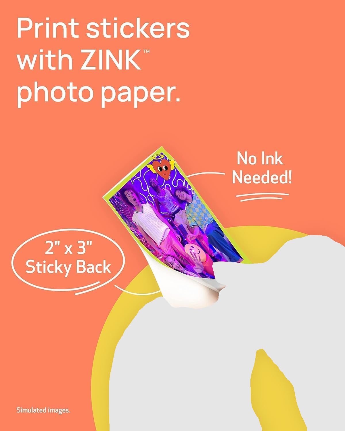 Canon Ivy 2 Mini Photo Printer (Pure White) - Bluetooth, Print from iOS & Android Devices, Bundle Incl. 110 Zink Sticky-Back Prints, LED Light Bar, Protective Case, and USB Cable Canon