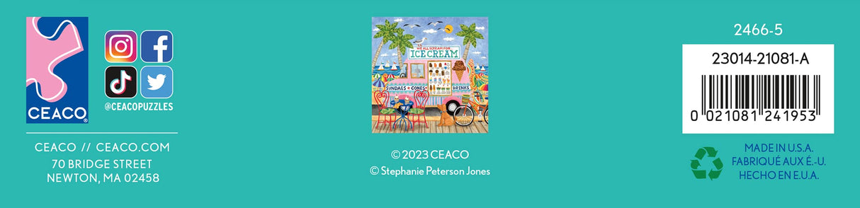 Ceaco - Food Trucks - Ice Cream Truck II - 500 Piece Jigsaw Puzzle Ceaco