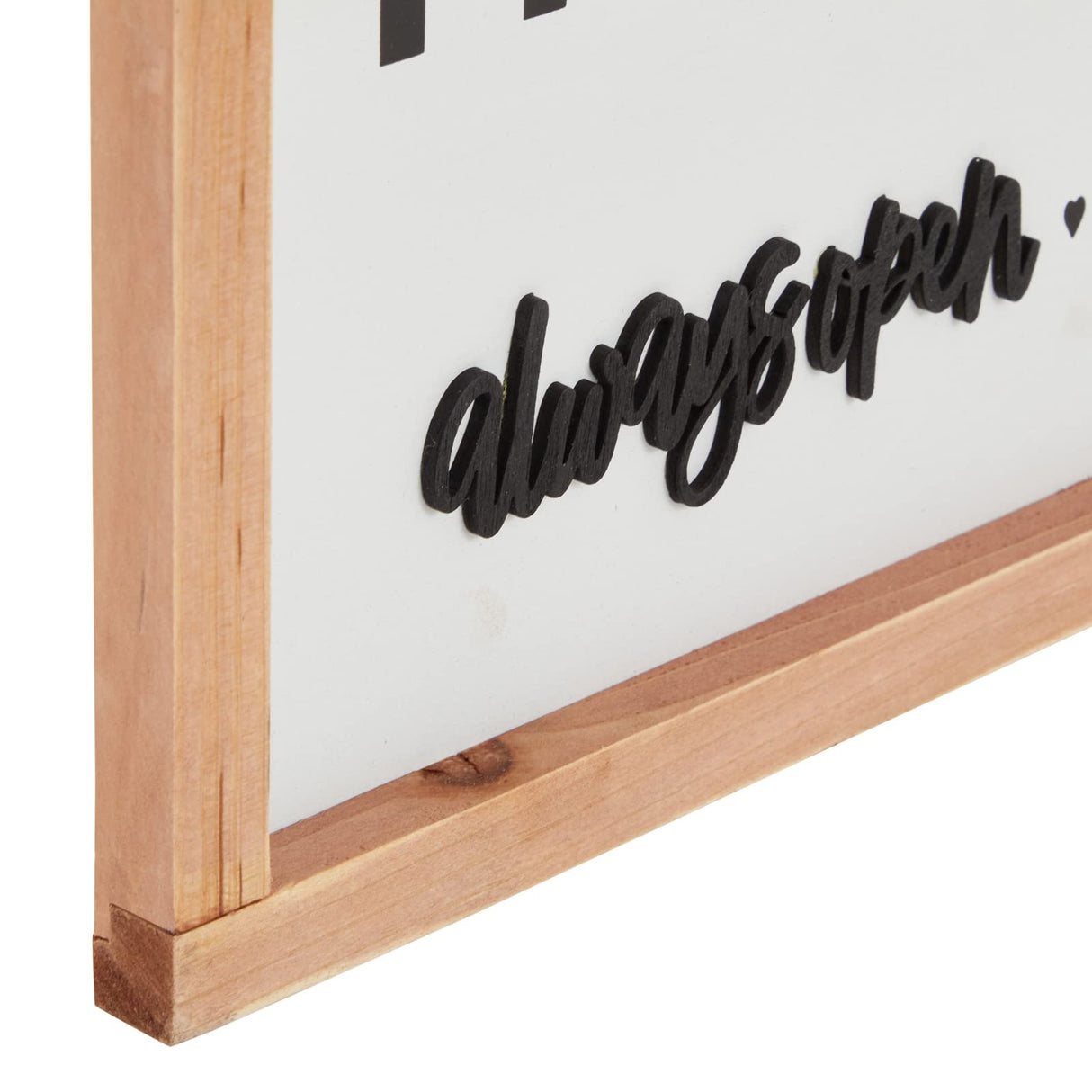 Farmlyn Creek Wooden Rustic Kitchen Wall Decor Sign, This Kitchen Always Open Never Closes (16 x 8 In) Farmlyn Creek