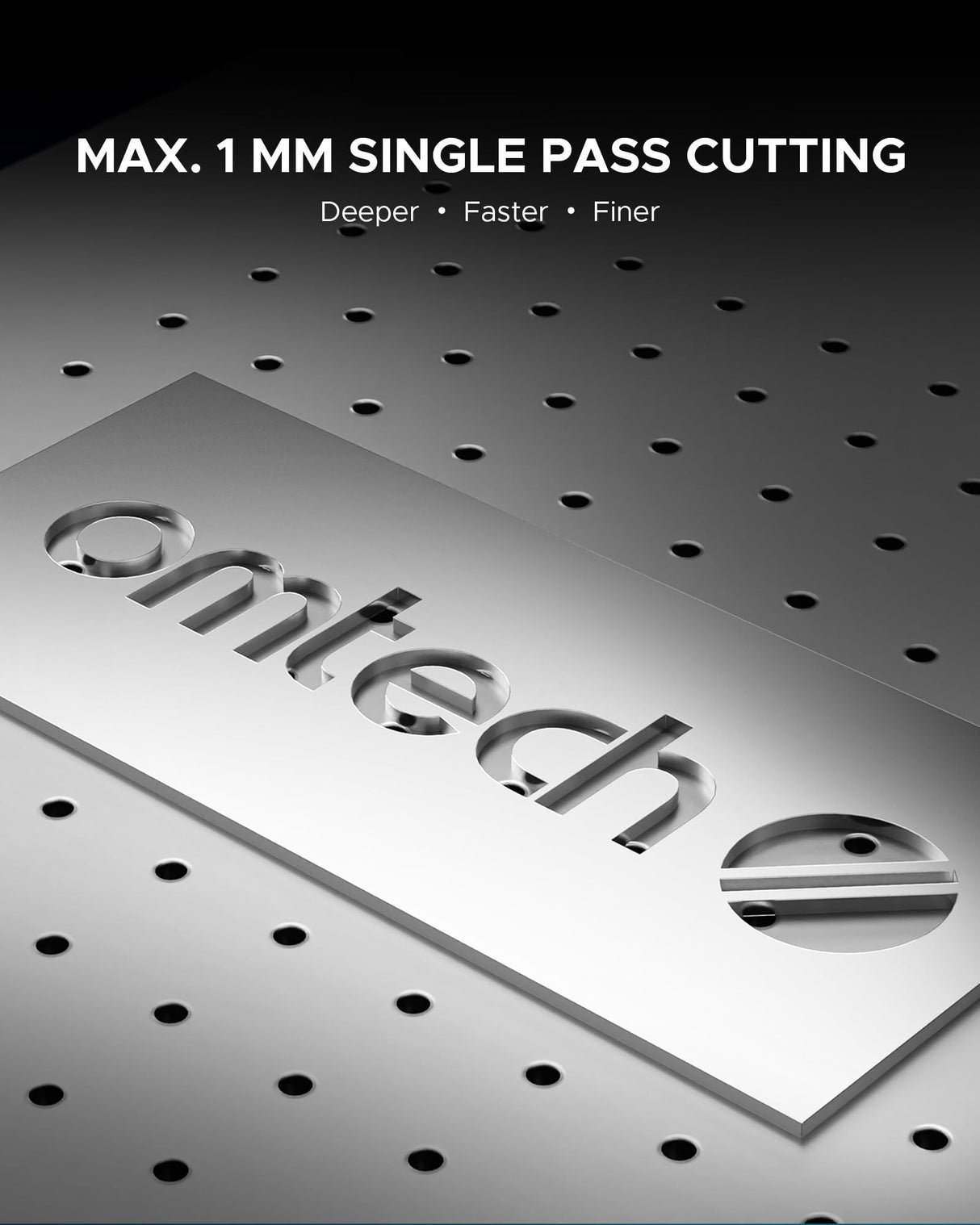 OMTech 50W Fiber Laser Engraver | 5.9"x5.9" Marking Area | Max. Marking Depth 0.1mm | LightBurn Compatible | Dual Red Dot Locator | 100,000+ Hours Lifespan | Professional for Metal, Aluminum, Steel OMTech