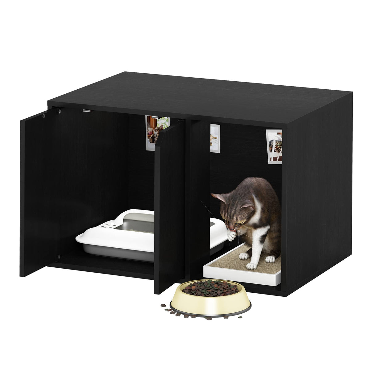 Furinno Peli Litter Box Enclosure, Small, Americano Furinno