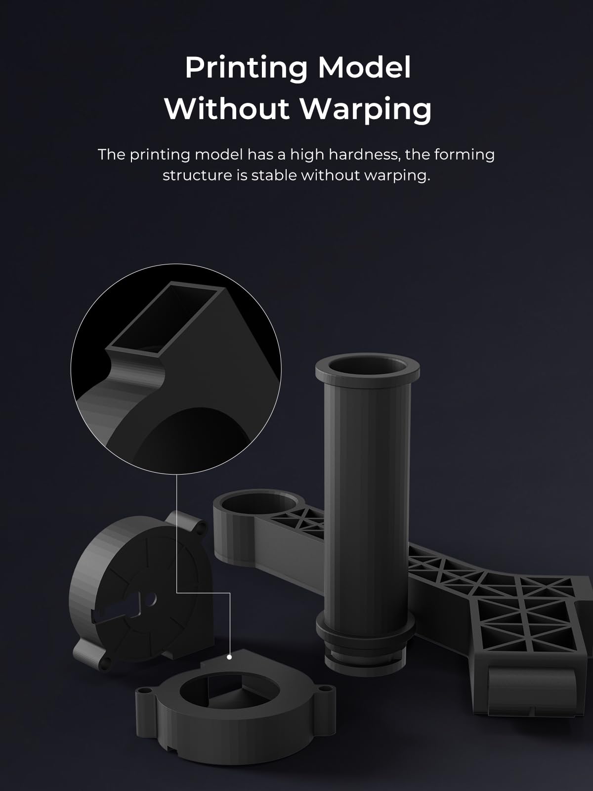 Creality Carbon Fiber Filament 1.75mm, 3D Printer Filament, 1kg (2.2lbs) Spool, No Warp Enhanced Toughness, ±0.03mm Accuracy Printing Filament, for K1C/ K1 Max & More (Carbon Fiber) Creality