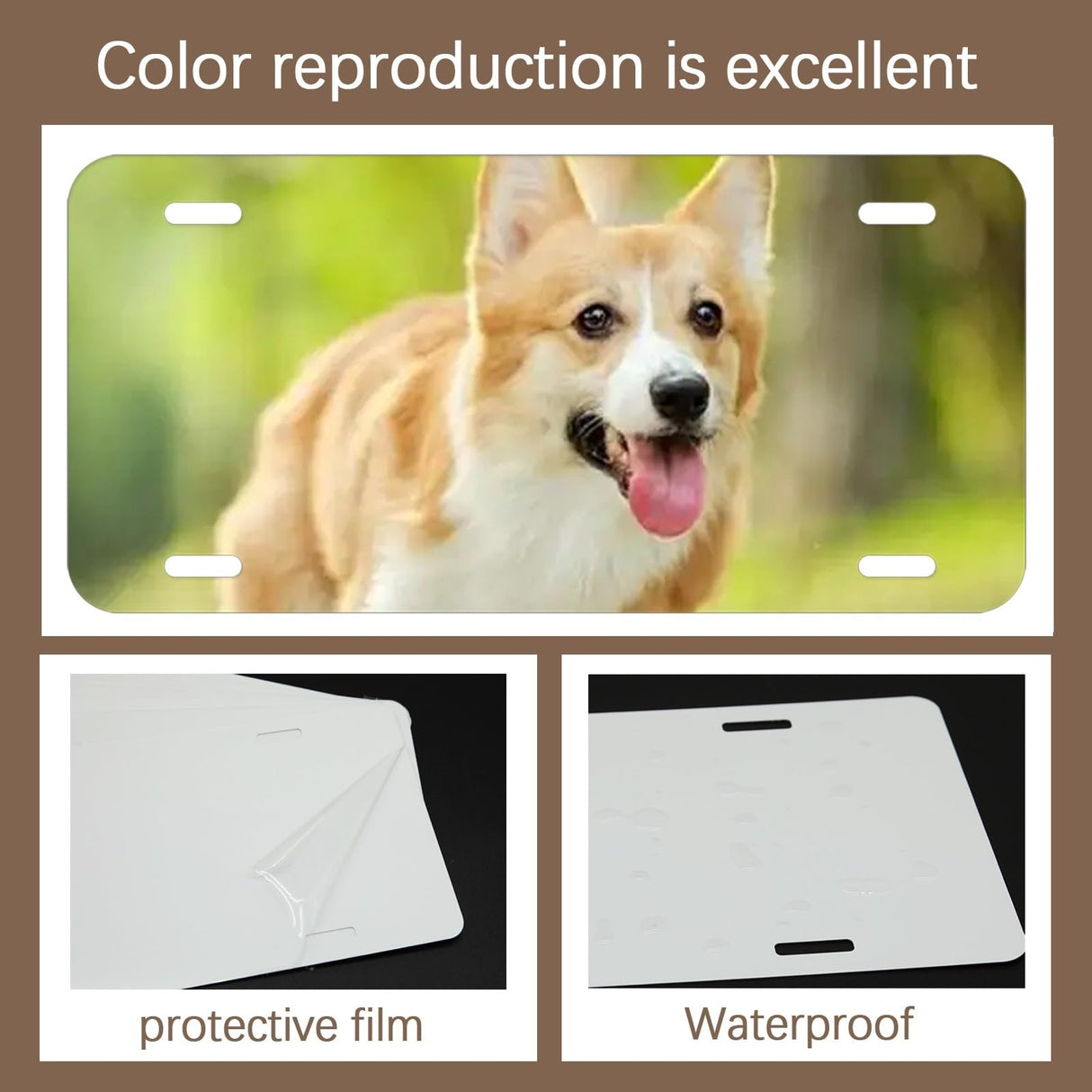 5 Pcs Sublimation License Plate Blanks DIY Picture Sublimation BlankHeat Thermal Transfer Sheet,Metal Aluminum Automotive White License Plate Plates Tag for Custom Design OKBA