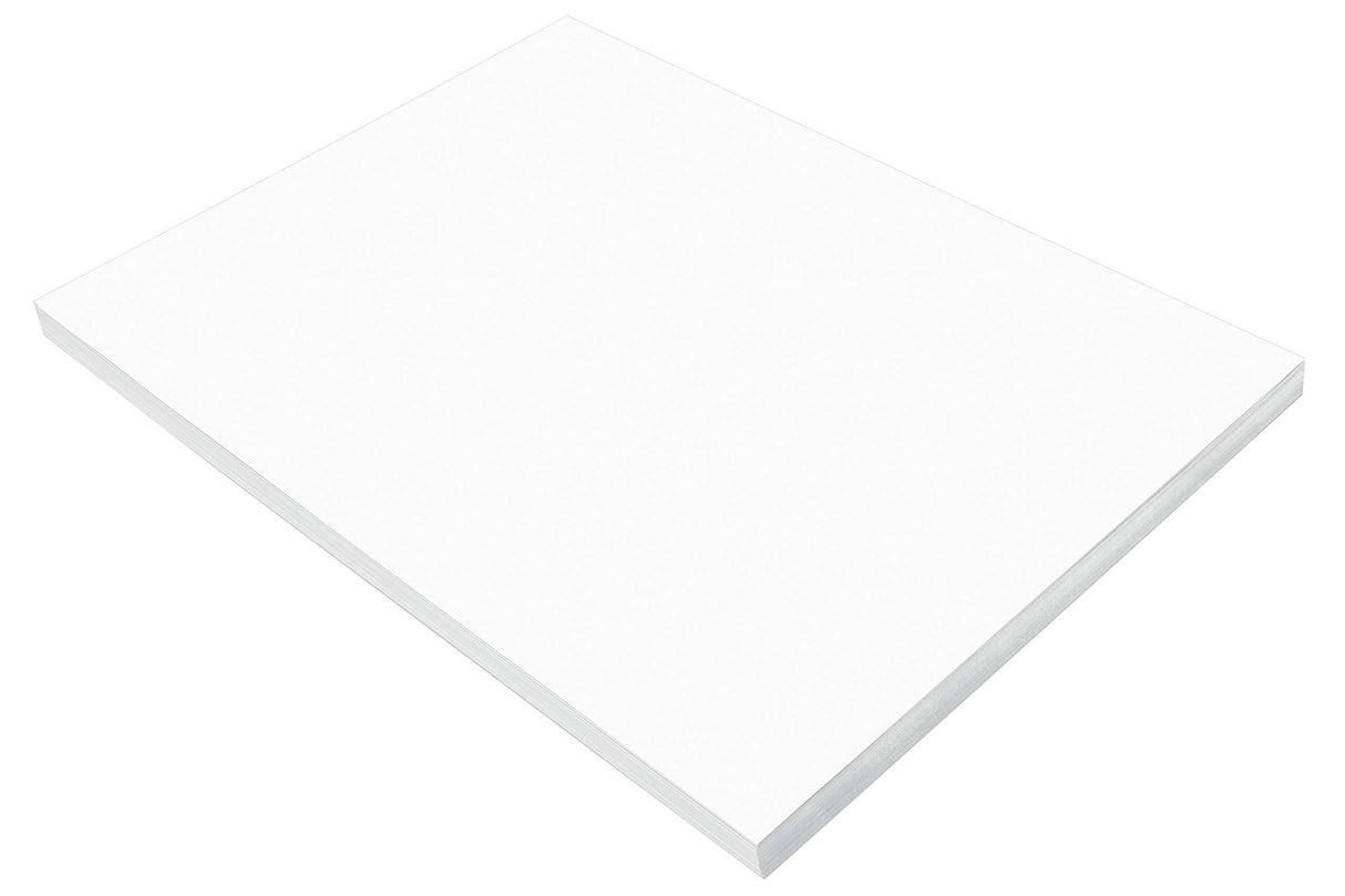 Prang (Formerly SunWorks) Construction Paper, Bright White, 18" x 24", 100 Sheets Prang