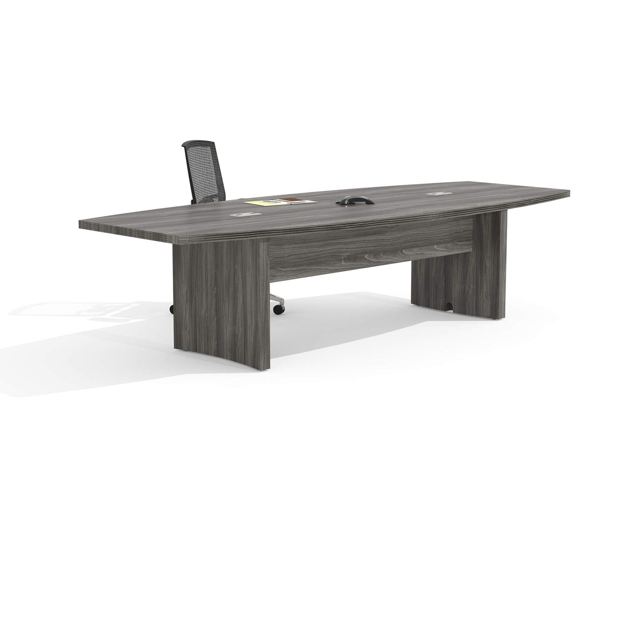 Safco Aberdeen 10ft Conference Table Contemporary Laminate Gray Steel Ideal for Modern Business and Meeting Rooms 367 lbs. Weight ACTB10LGS Safco