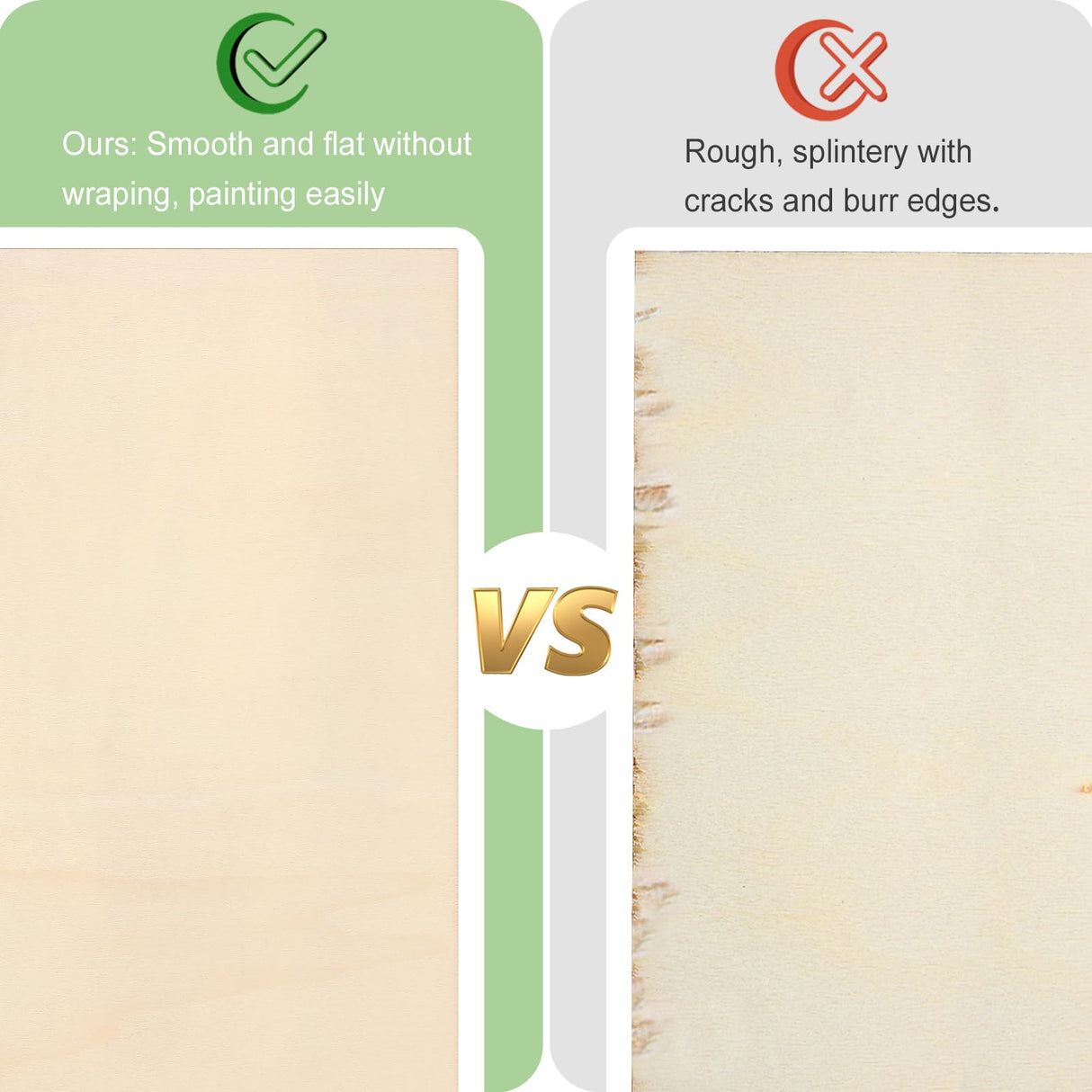 Blisstime 12 Pack 1/16 Basswood Sheets 12 x 12 Inch, 1.5mm Thin Plywood Sheets Balsa Wood Squares for Crafts, Unfinished Wood Blanks for Laser Cutting, Engraving, Wood Burning, Painting Blisstime