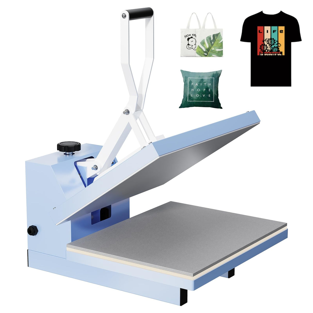 Heat Press 16x20, Fast Heating Heat Press Machine, Digital Industrial Sublimation Printer for T-Shirts, Clothes, Canvas Bags EcoSummer