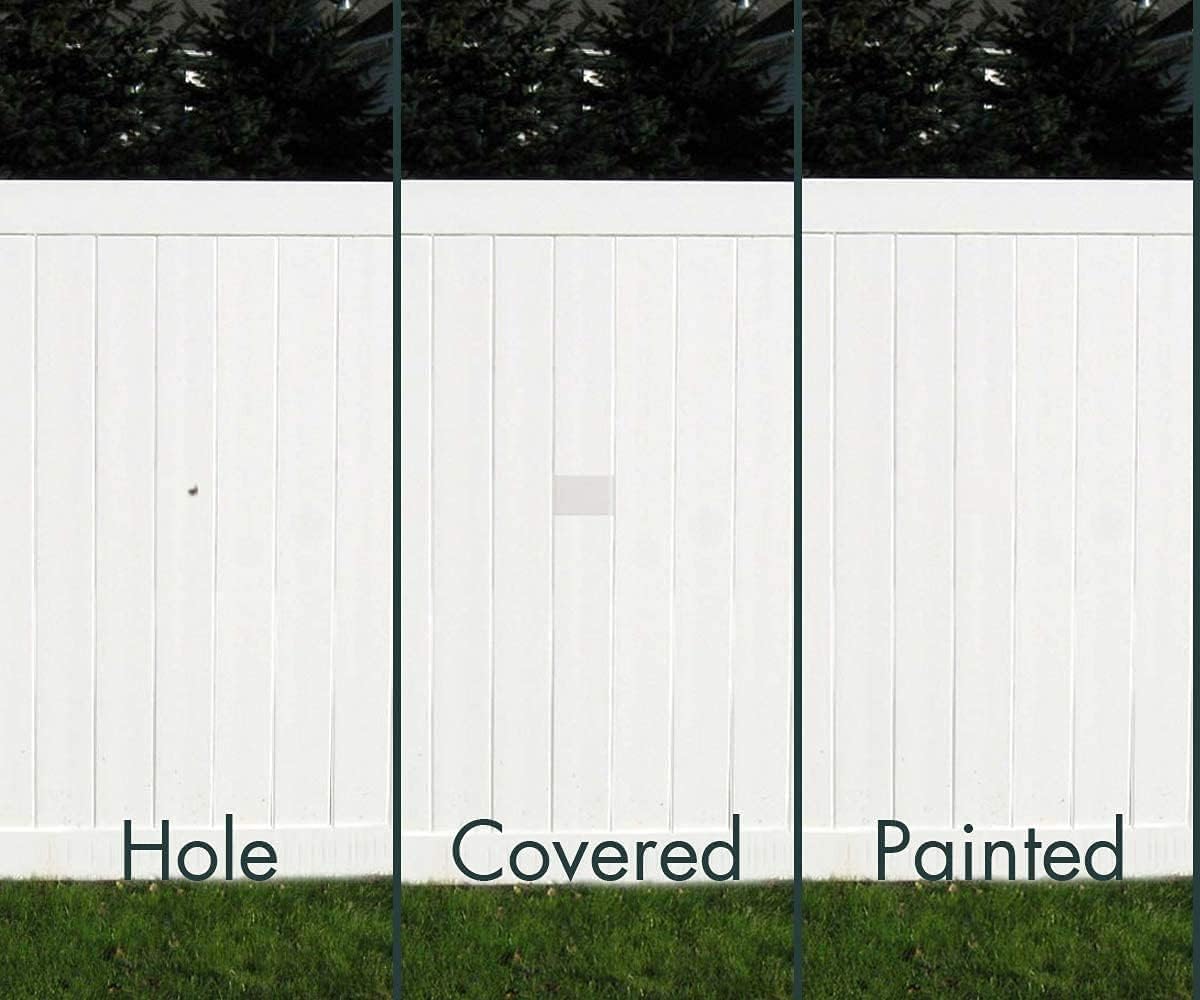 Guppyhill Vinyl Siding Repair Kit, Cover Any Cracks, Holes, or Blemishes on Vinyl Siding (12 Patches) Guppyhill