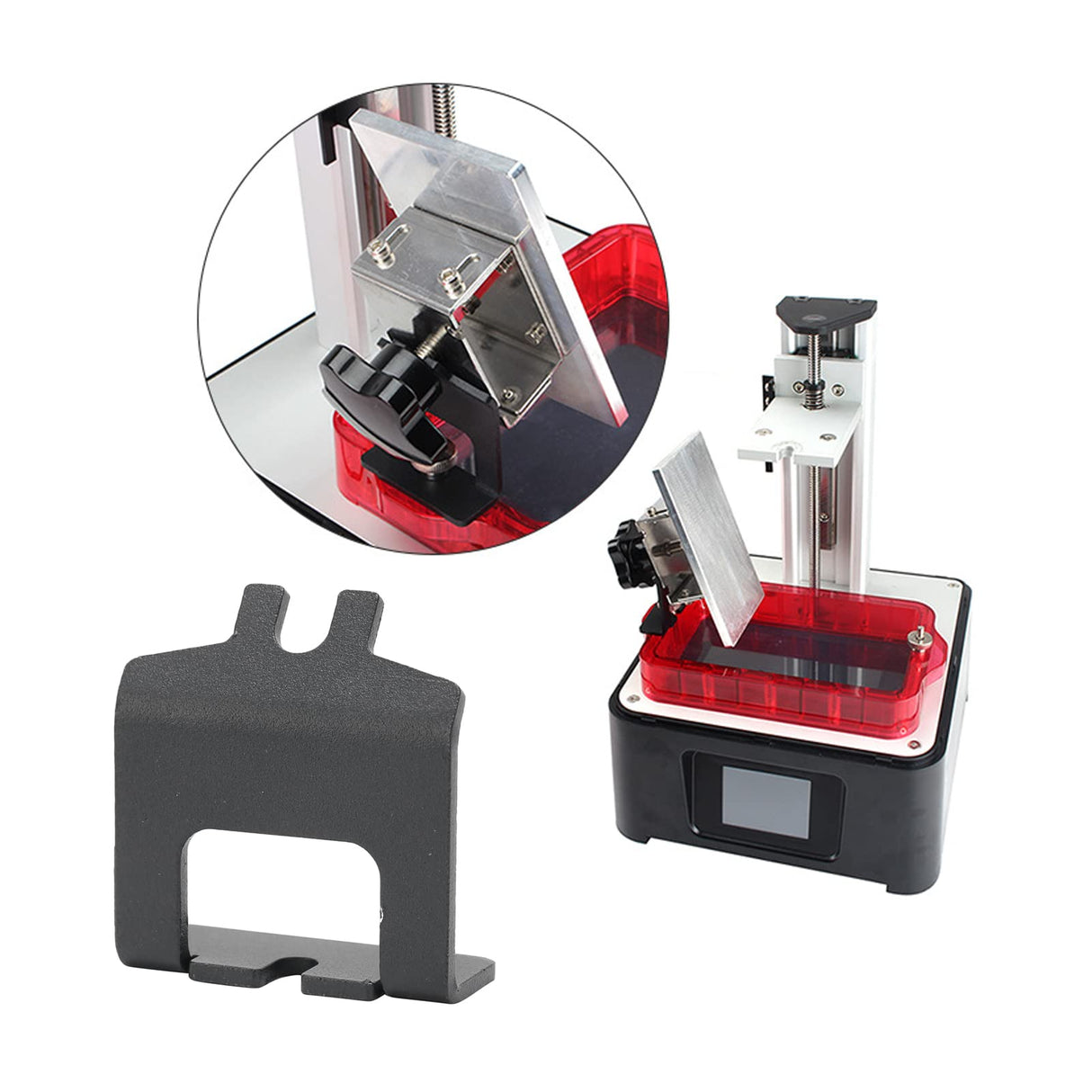 3D Printer Drip Holder, 3D Printer Drip Stand Resin Vat, UV Resin Pallet Bracket, for Sonic Mini and Most 5.5in 6in LCD 3D Printers Acogedor