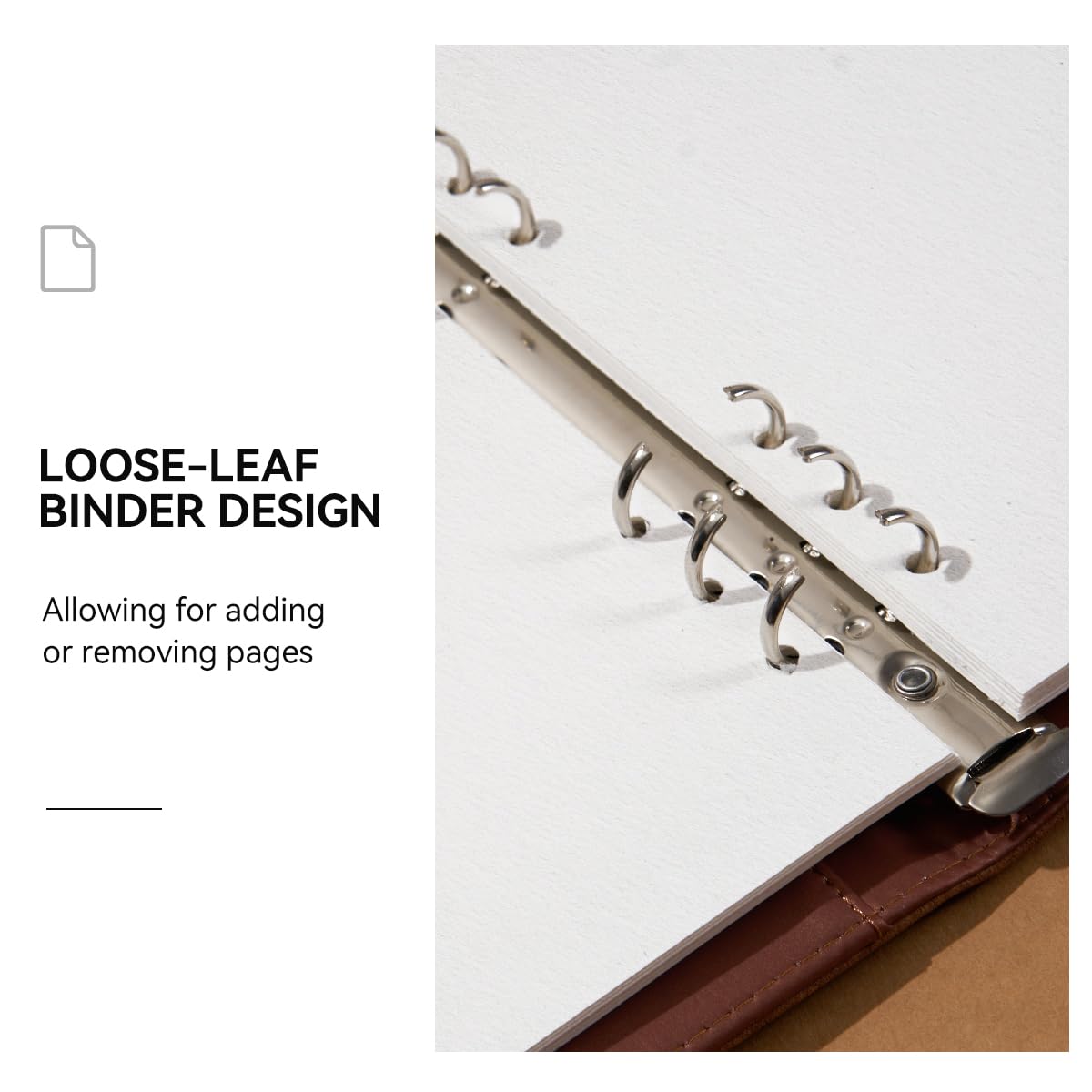 Lightwish Watercolor Sketchbook,100% Cotton Acid Free Watercolor Paper,300gsm/140lb Cold Press Watercolor Journal for Artists,Adults,Students,20 Sheets,9.25 * 6.3 Inches(Leather Brown) LIGHTWISH