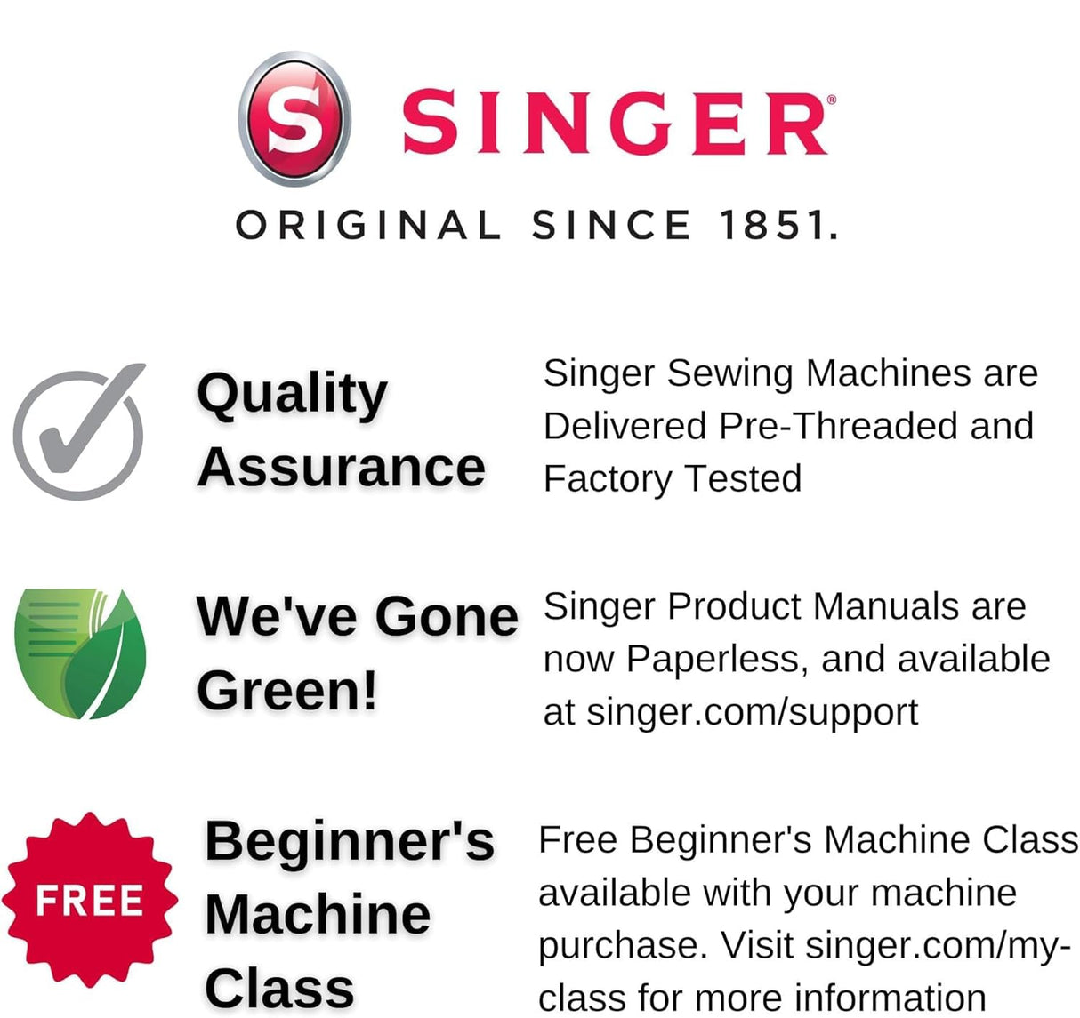 SINGER SE9180 Sewing & Embroidery Machine | 250 Built-in Stitches, 150 Embroidery Designs, 10 Fonts, 1-Step Buttonhole, 7" Touchscreen, Automatic Needle Threader & WiFi Connectivity SINGER