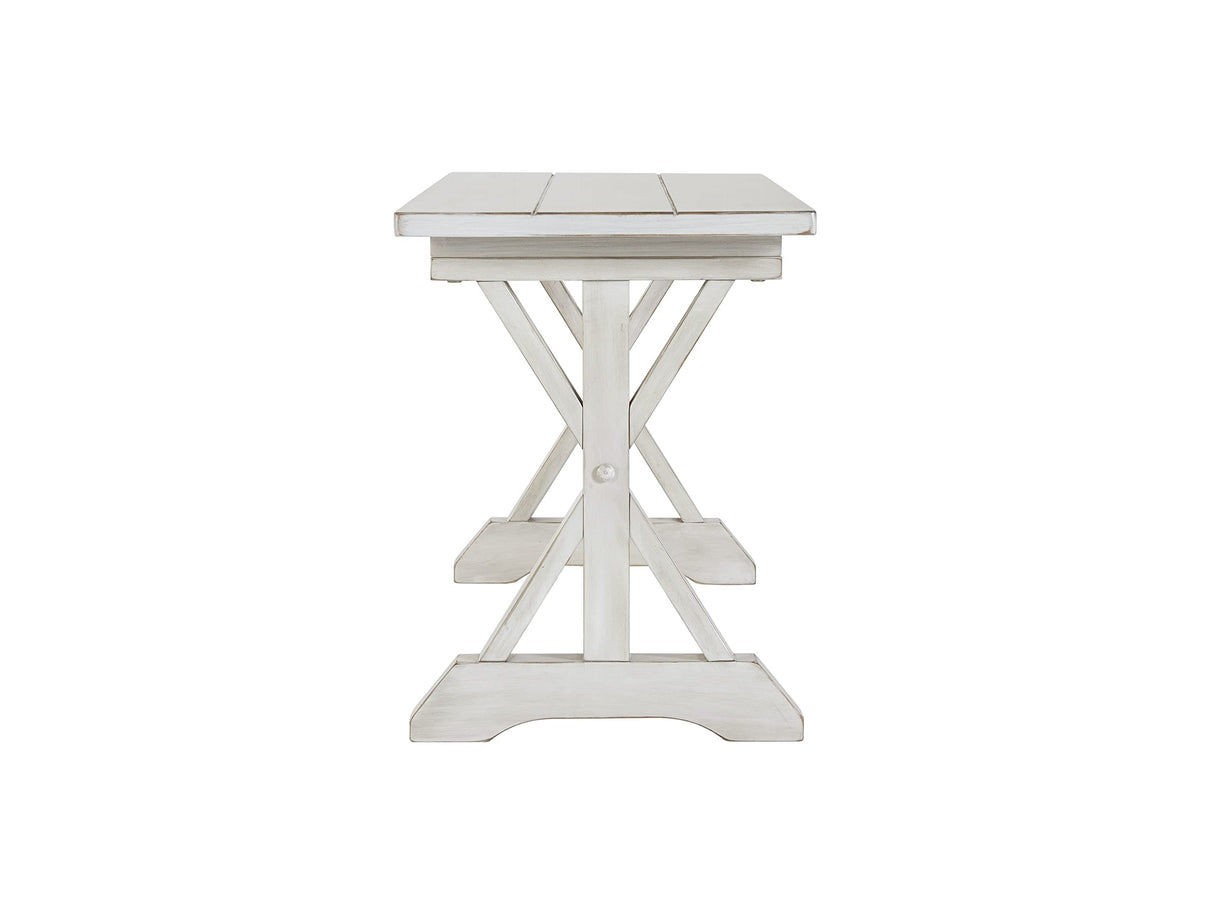 Boraam Jamestown Bench, Dining Height, Antique White Boraam